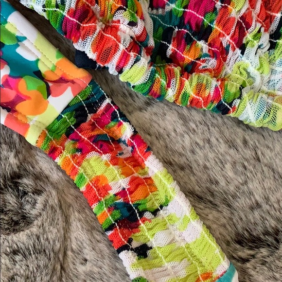 2-Piece String Bikini🔥Multi-color Flowered🔥Large - Picture 6 of 6